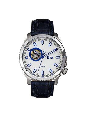 NWT Reign Bauer Automatic White Dial Men's Watch